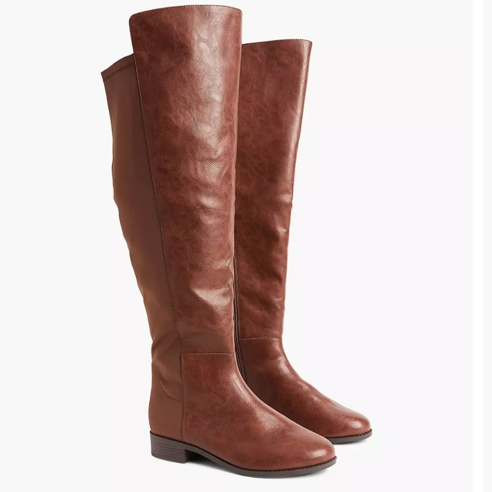 Lane Bryant Faux Leather Over-The-Knee Boots